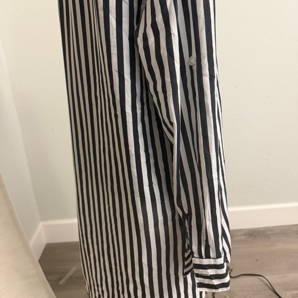 Summersalt Striped Black and White Swim Cover-Up - Picture 6 of 7